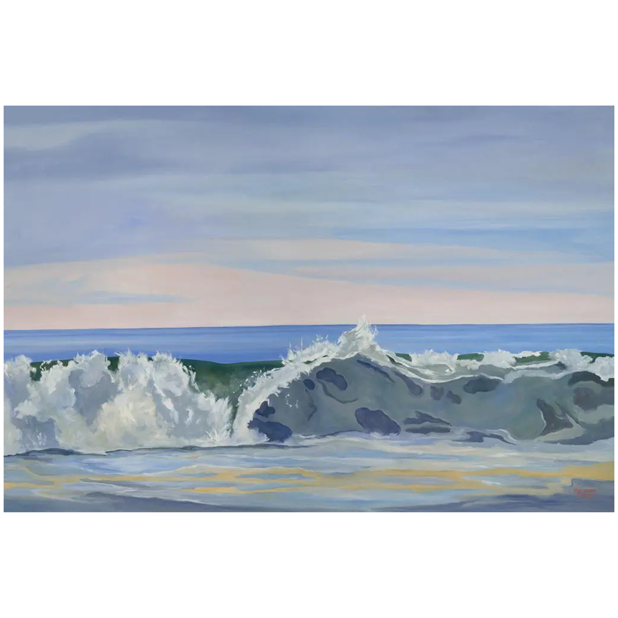 Jumbo Advancing Wave - Sea Green Designs