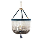 Malibu Indigo Beaded Chandelier - Sea Green Designs