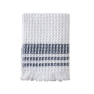 Organic Belgian Waffle Hand Towel in Ink, Set of 2 - Sea Green Designs