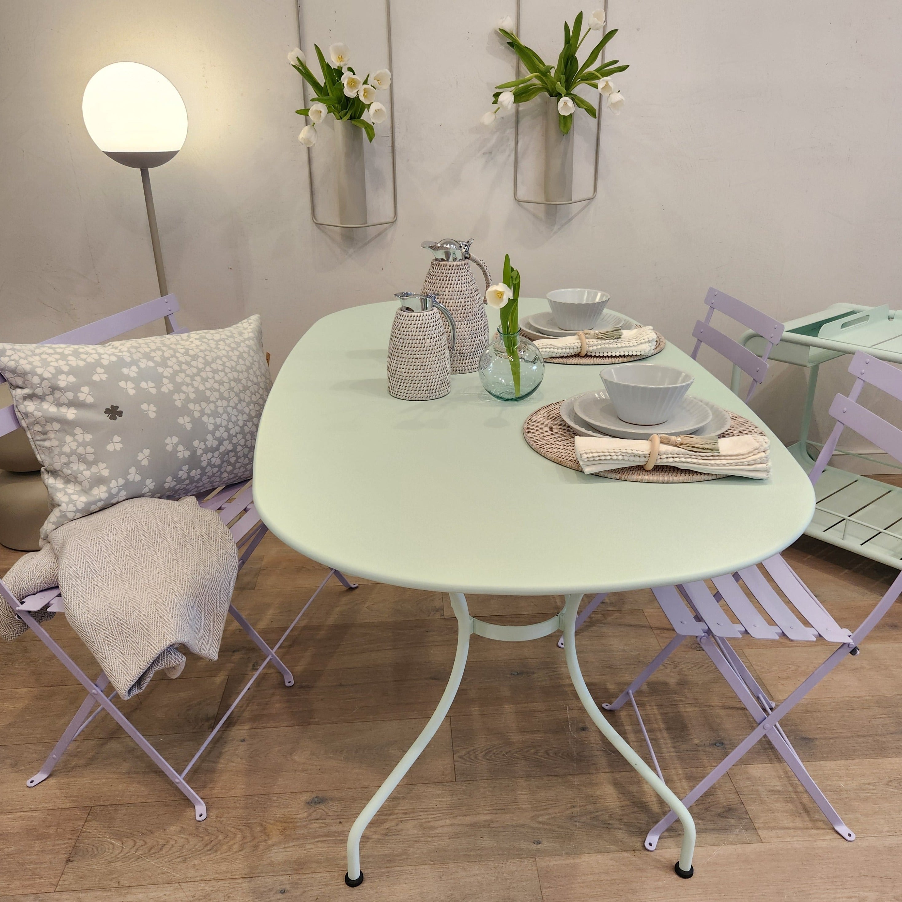 Opera Oval Table - Sea Green Designs