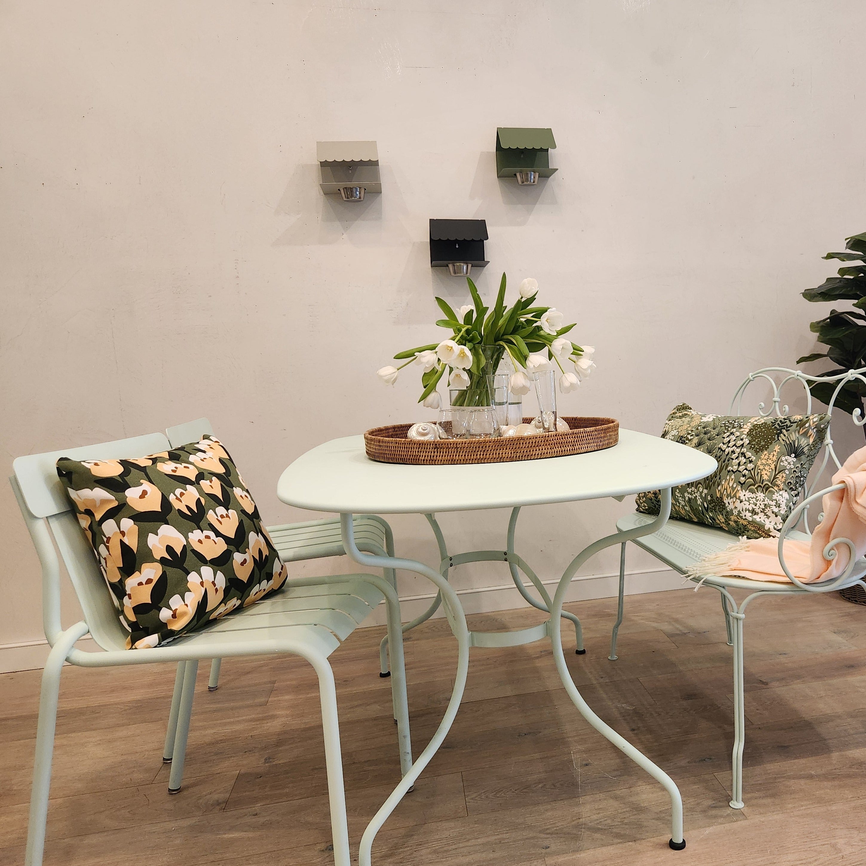 Stripe Chair, Set of 4 - Sea Green Designs