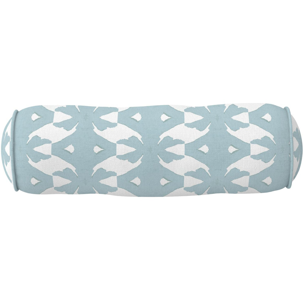 Palm Mist Round Bolster Pillow - Sea Green Designs