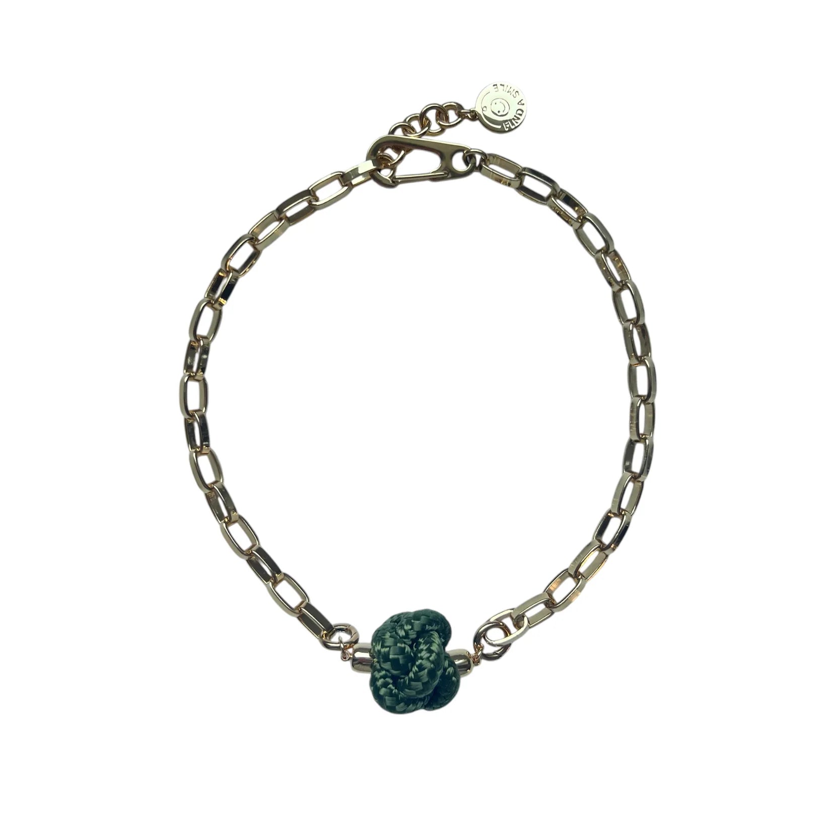 Switcheroo Divinity Knot Necklace, Nautical Line - Sea Green Designs