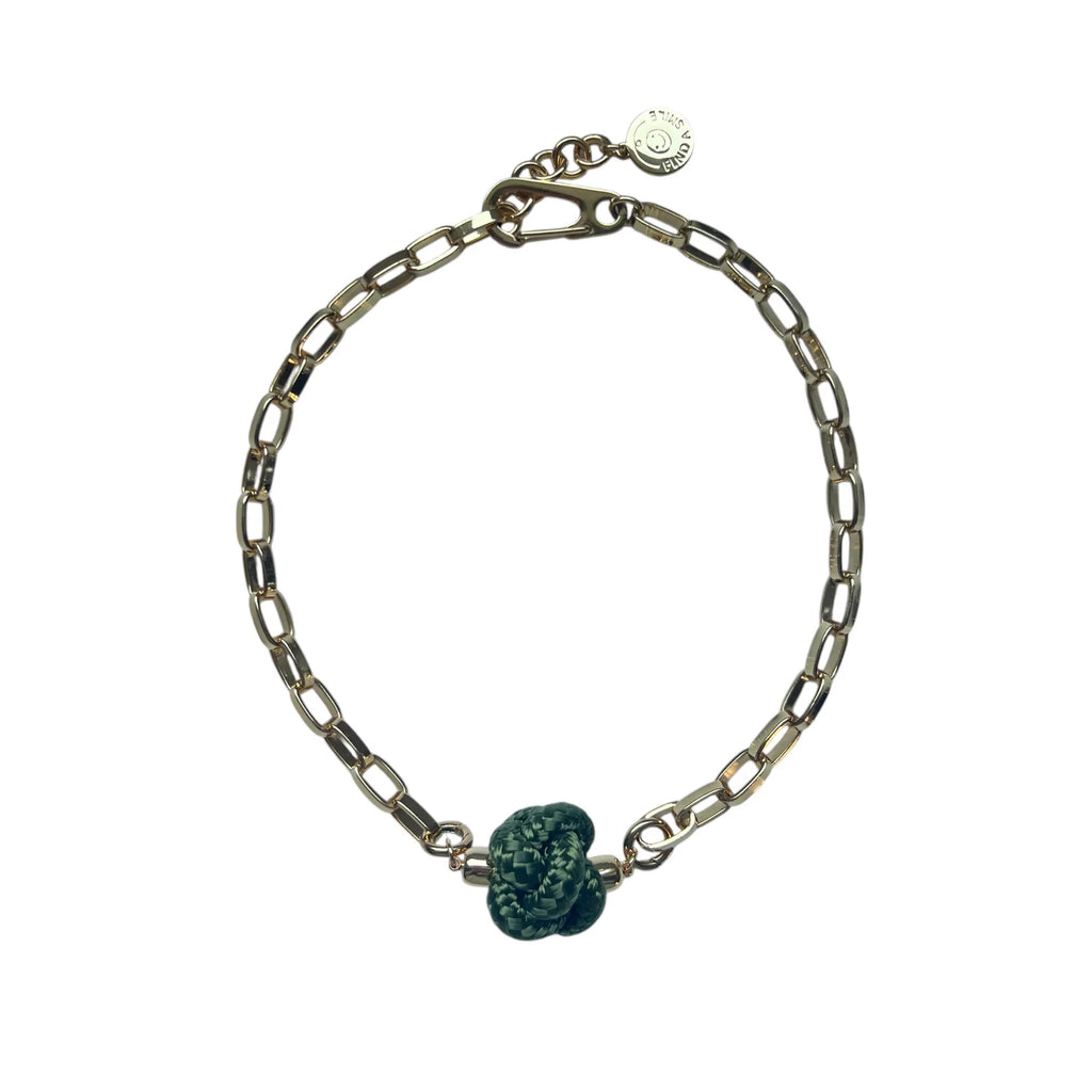 Switcheroo Divinity Knot Necklace, Nautical Line - Sea Green Designs