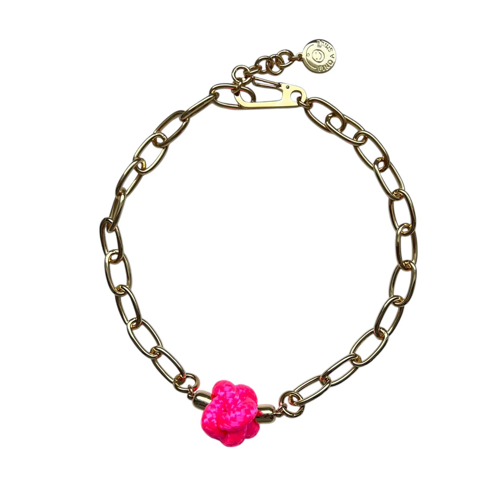 Switcheroo Divinity Knot Necklace, Nautical Line - Sea Green Designs