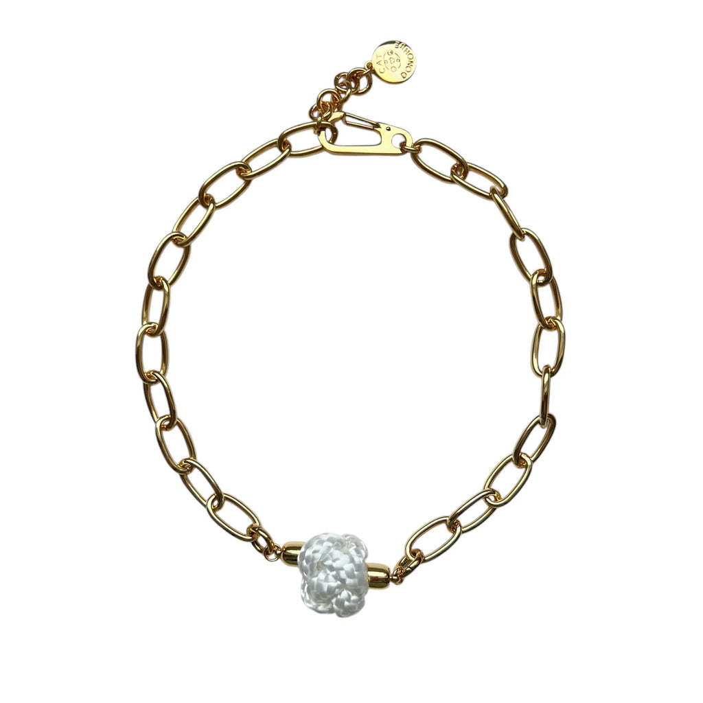 Switcheroo Divinity Knot Necklace, Nautical Line - Sea Green Designs