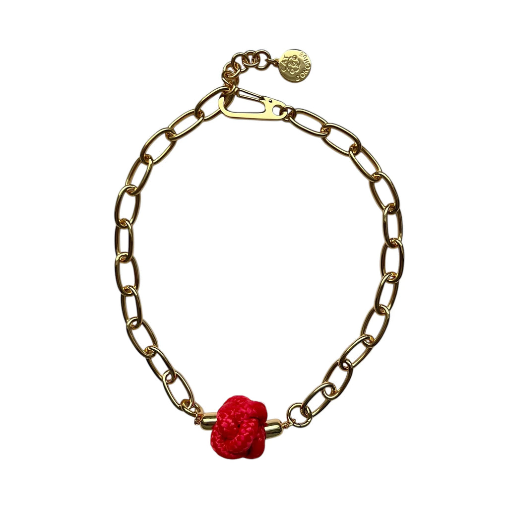 Switcheroo Divinity Knot Necklace, Nautical Line - Sea Green Designs