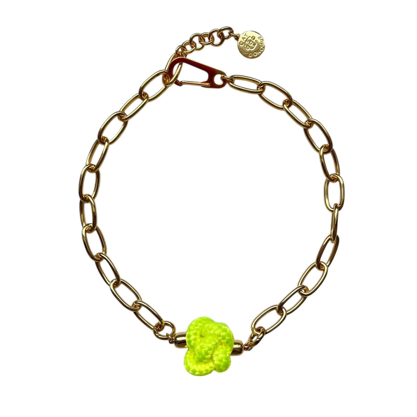 Switcheroo Divinity Knot Necklace, Nautical Line - Sea Green Designs