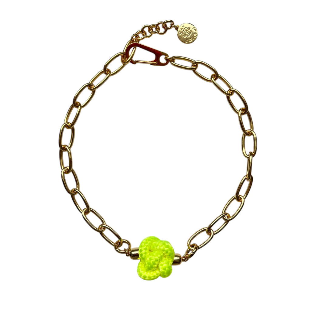 Switcheroo Divinity Knot Necklace, Nautical Line - Sea Green Designs