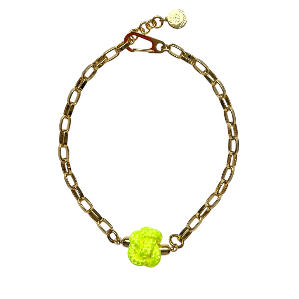 Switcheroo Divinity Knot Necklace, Nautical Line - Sea Green Designs