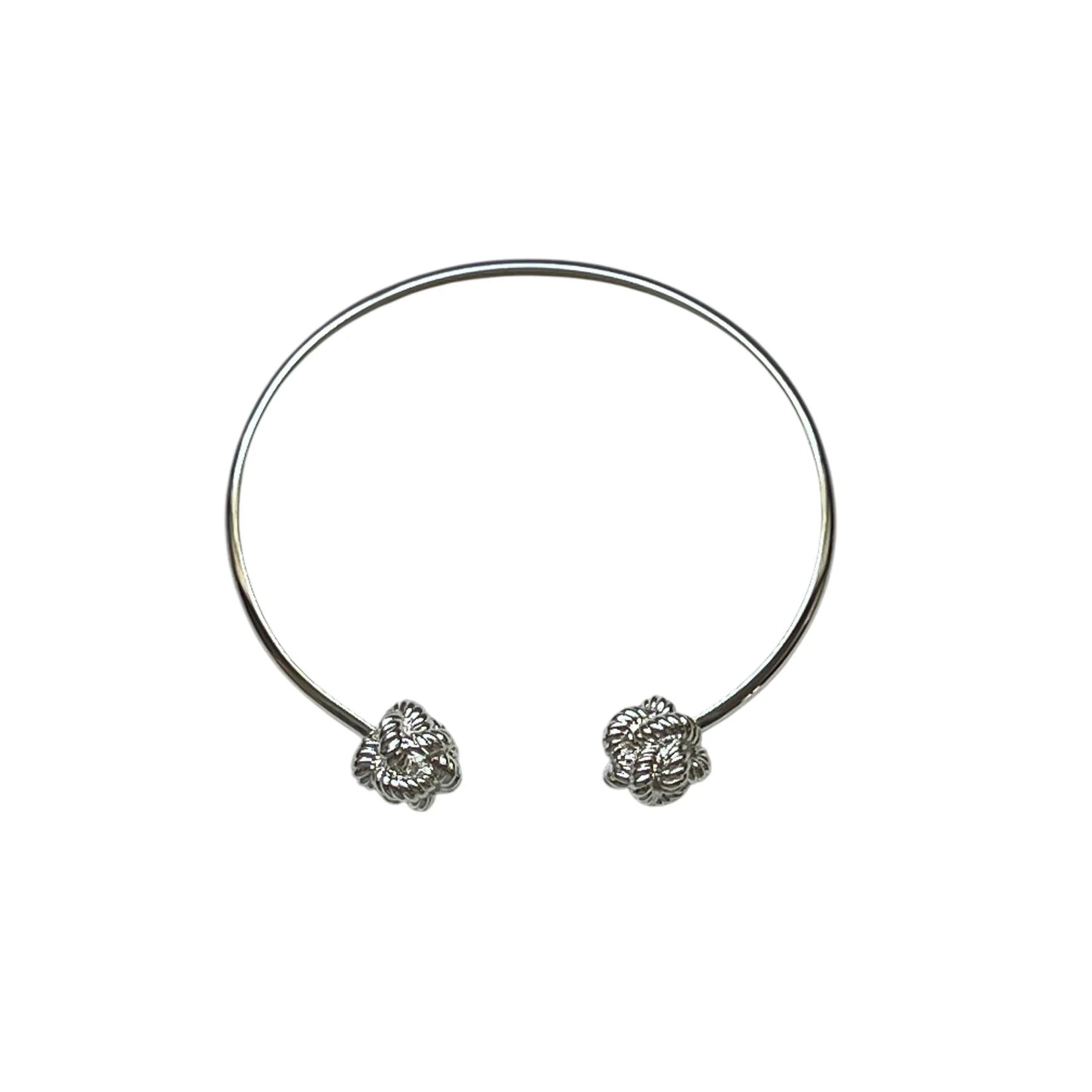 Double Divinity Knot Bangle - Sea Green Designs