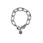 Chunky Divinity Knot Bracelet in Gold - Sea Green Designs