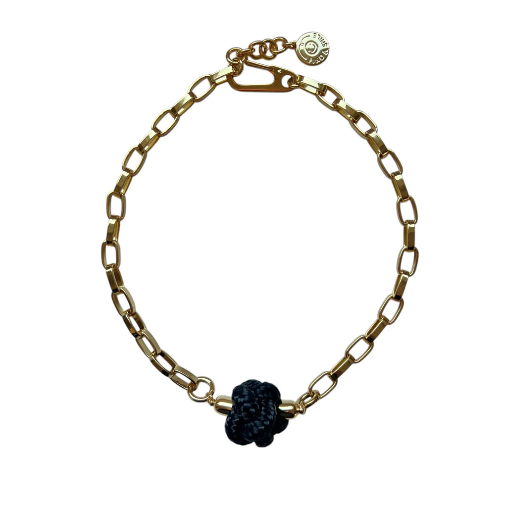 Switcheroo Divinity Knot Necklace, Nautical Line - Sea Green Designs