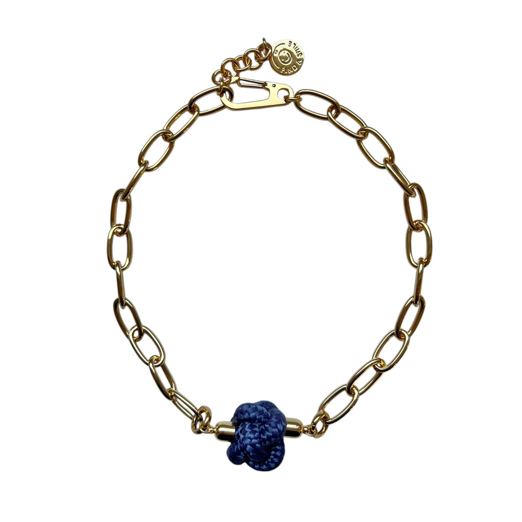 Switcheroo Divinity Knot Necklace, Nautical Line - Sea Green Designs