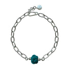 Switcheroo Divinity Knot Necklace, Silk - Sea Green Designs