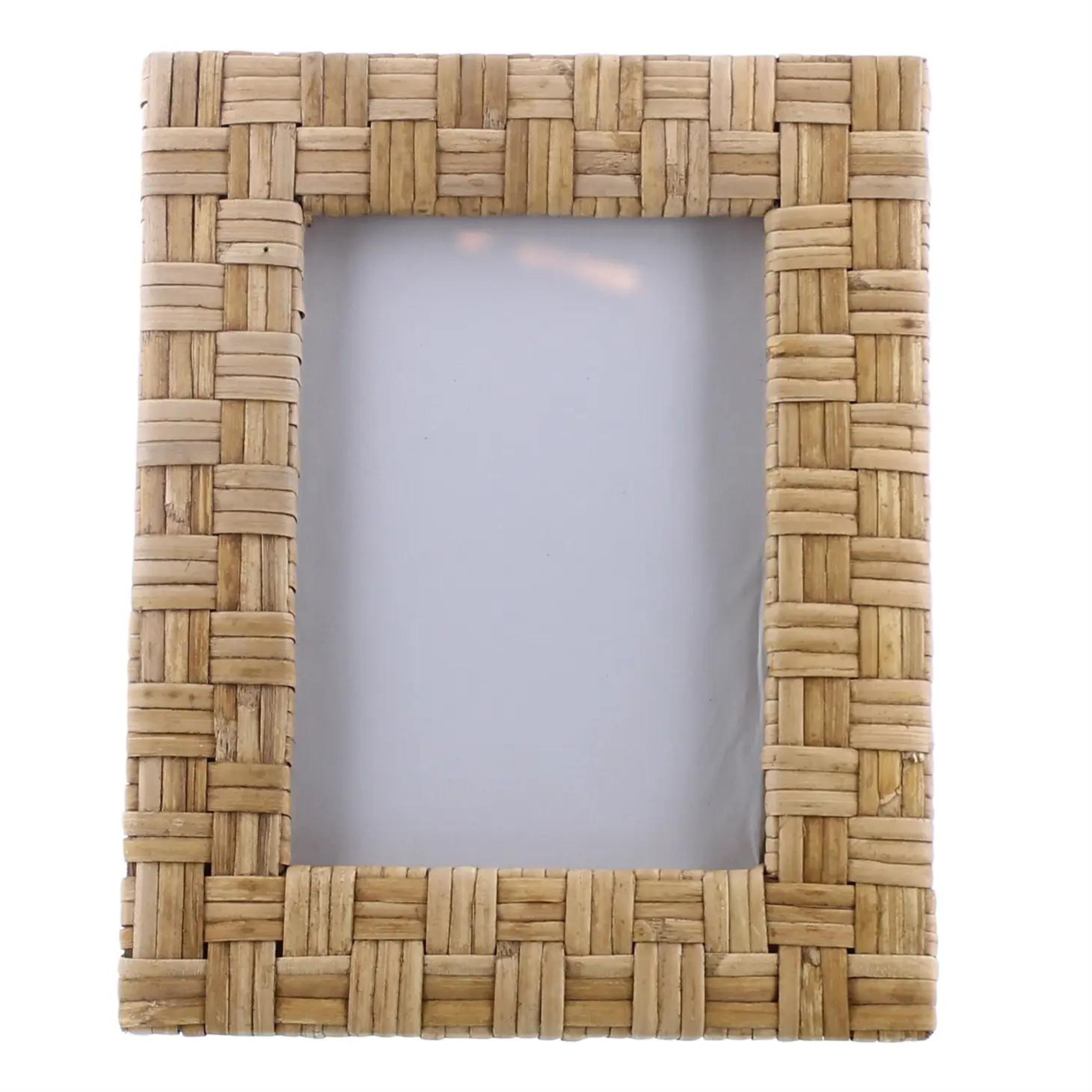 Rattan Cayman Frame - 5x7 - Sea Green Designs