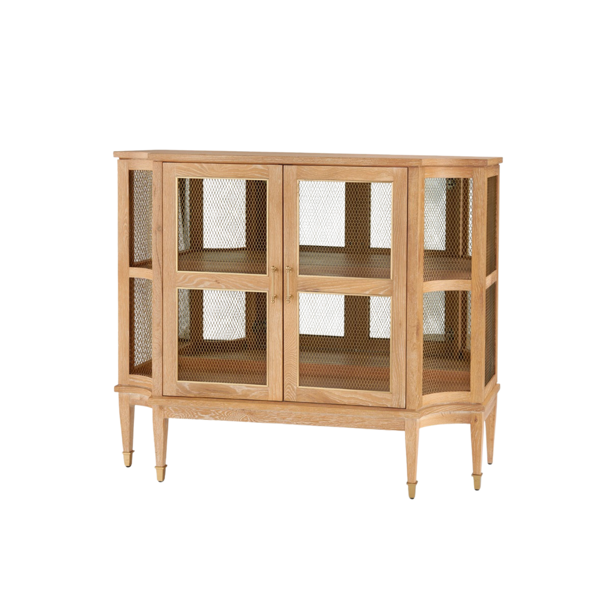 Rene Cabinet in Natural-Sea Green Designs1