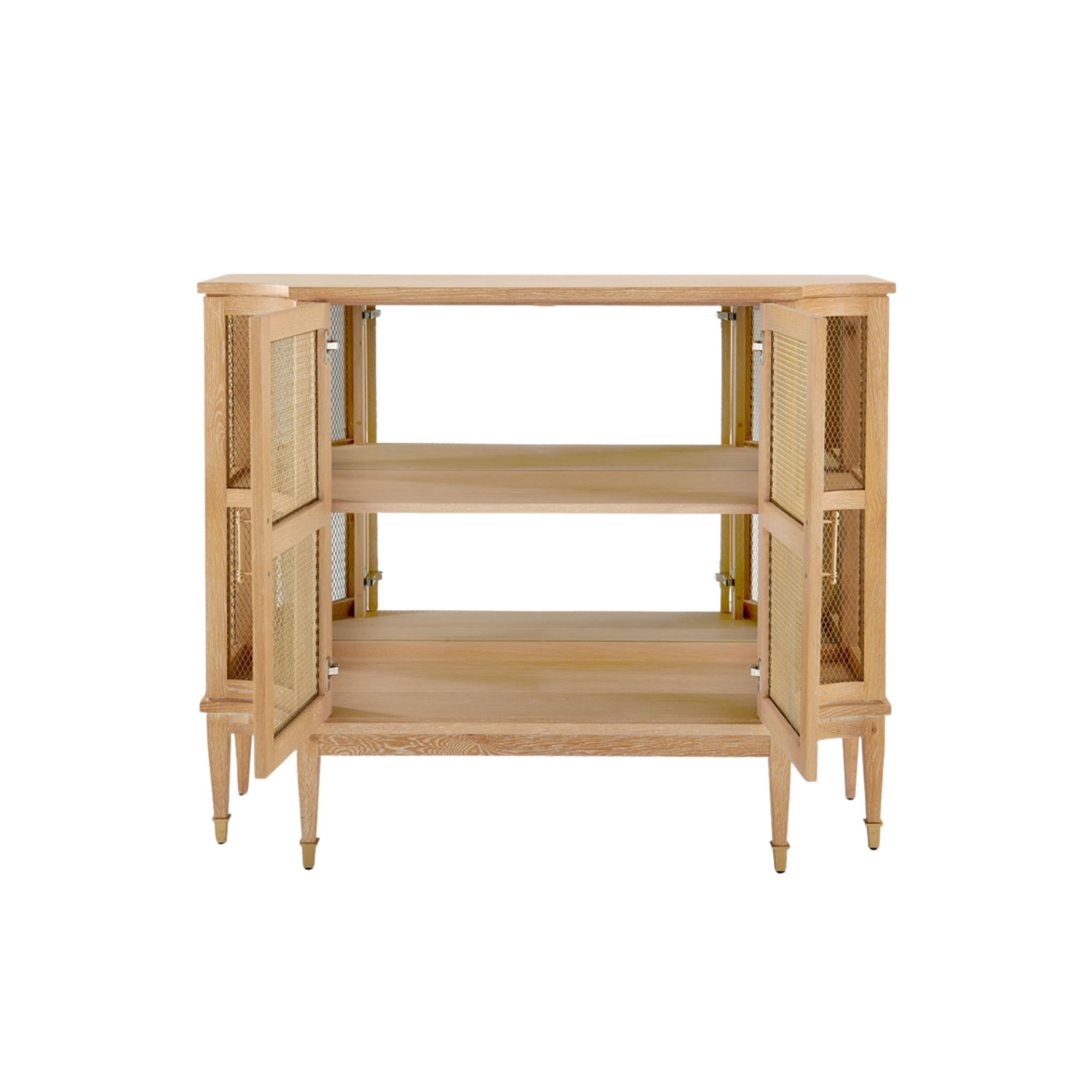 Rene Cabinet in Natural-Sea Green Designs3