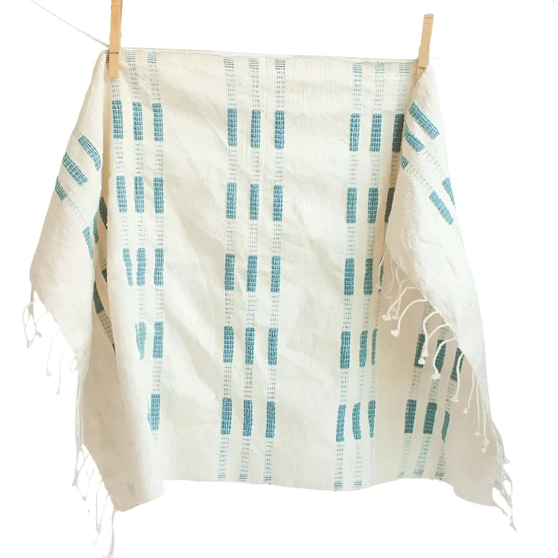 Soho Hand Towel in Aqua - Sea Green Designs