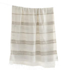 Aden Throw in Natural And Stone - Sea Green Designs
