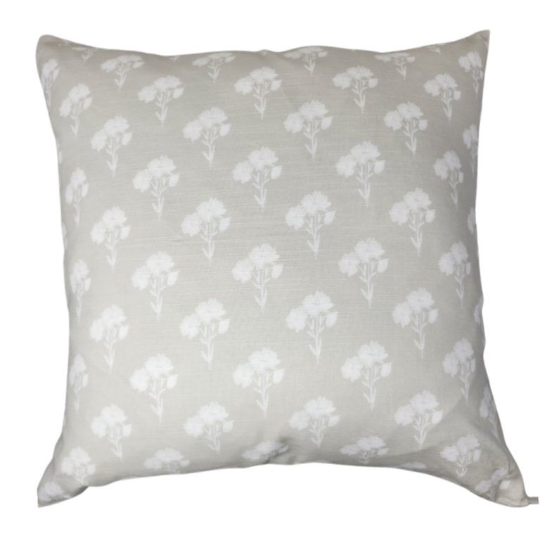 Coastal Print Linen Pillow - SGD