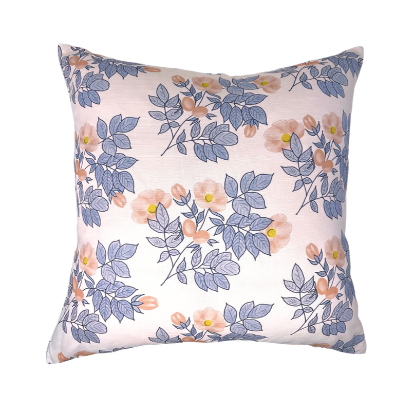 Coastal Print Linen Pillow - SGD
