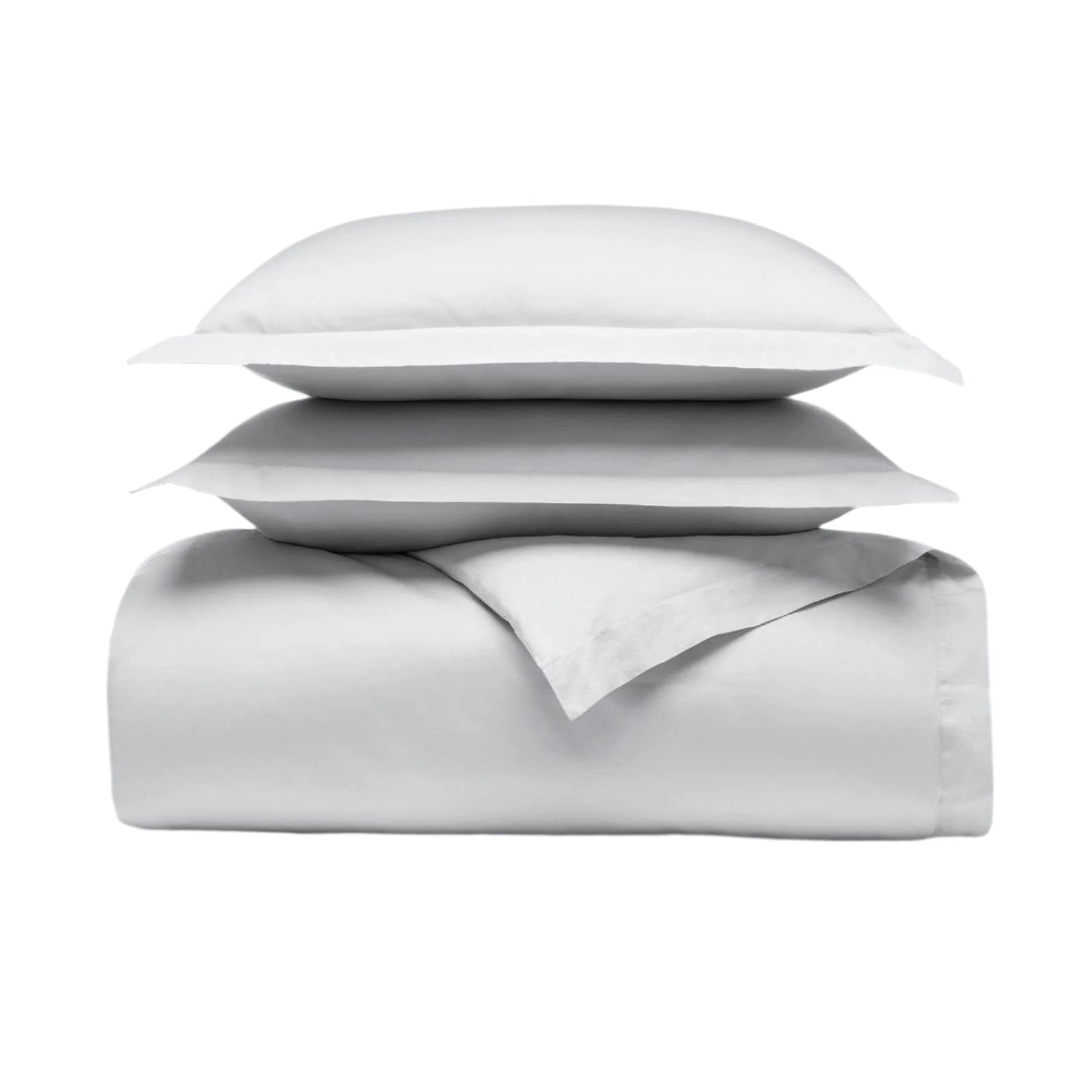 Signature Hemmed Duvet Set-SeaGreen