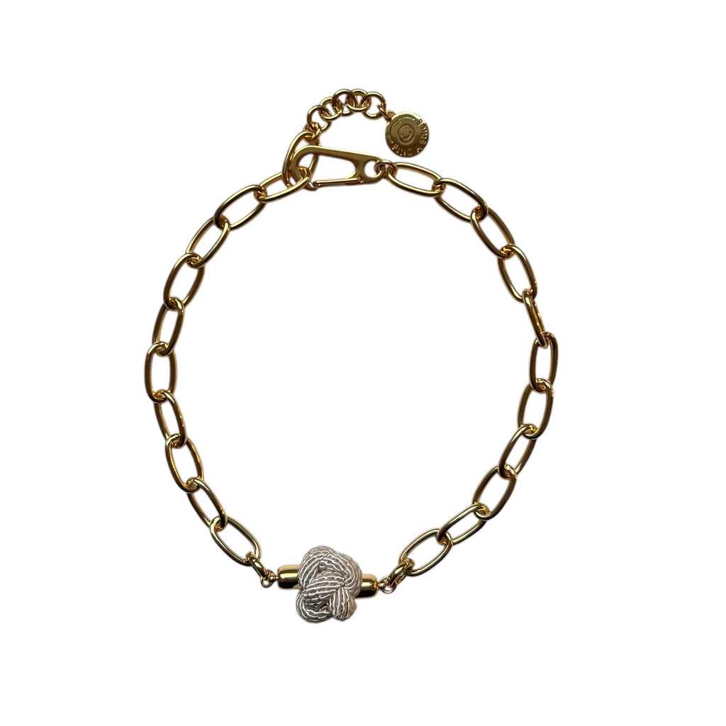 Switcheroo Divinity Knot Necklace, Silk - Sea Green Designs