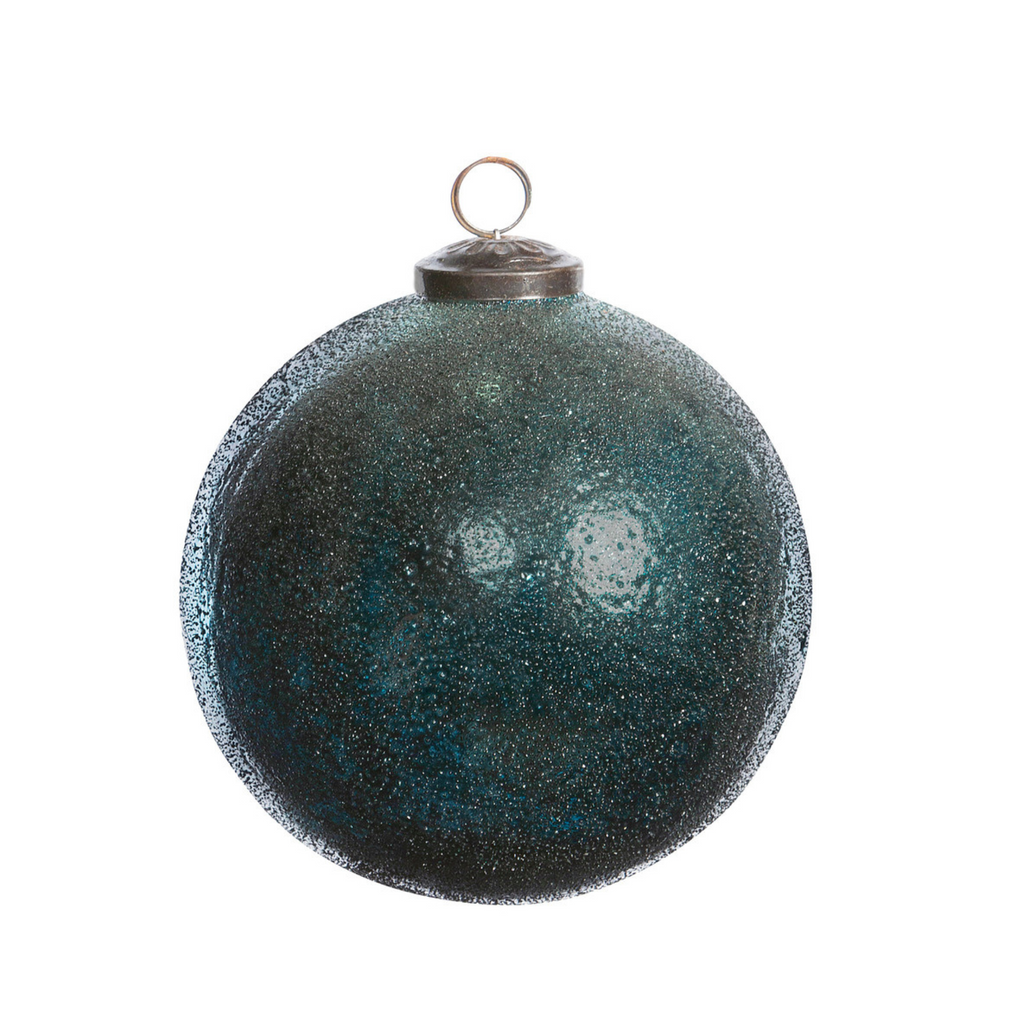 Teal Mercury Glass Ball Ornament - Sea Green designs
