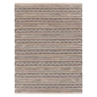 Bleached Natural Rug in Jet Black - Sea Green Designs