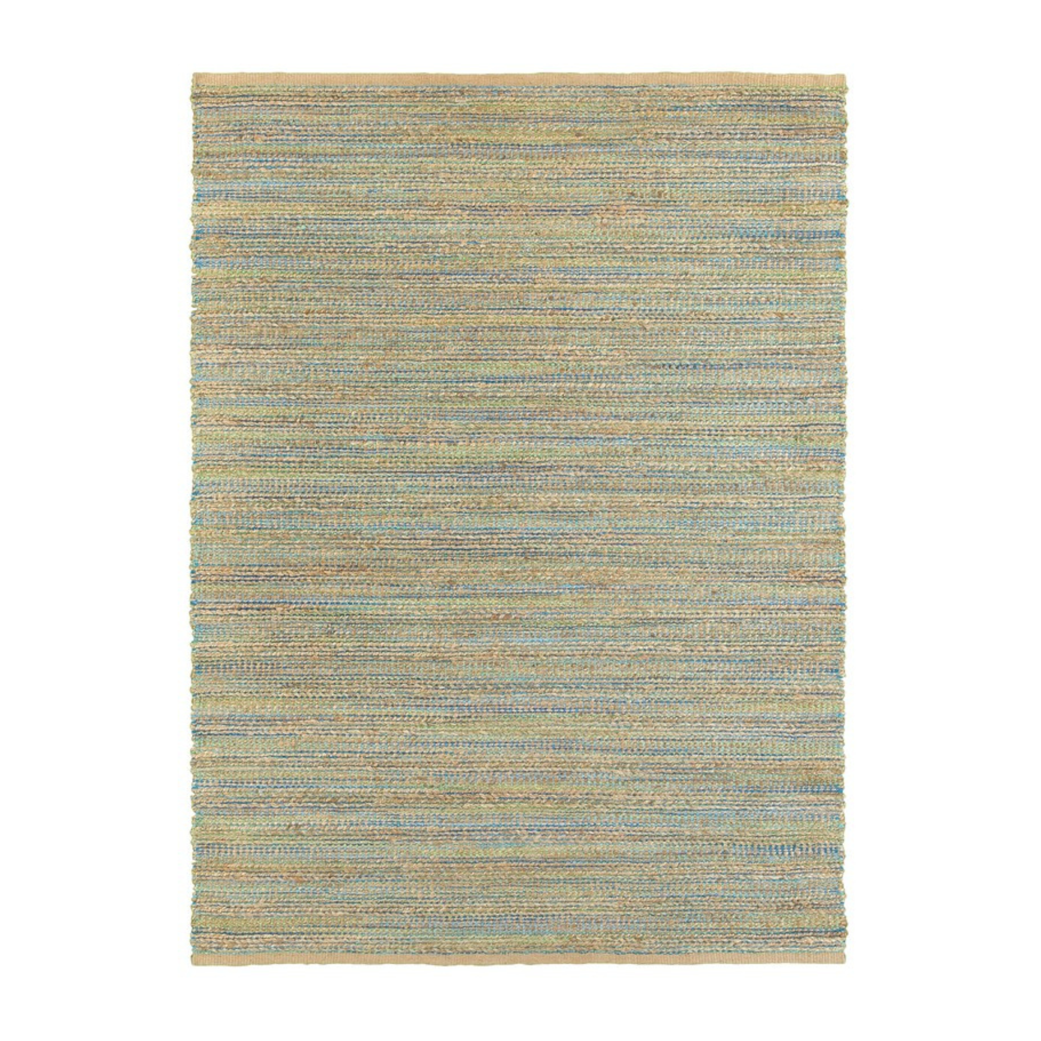 Handwoven Natural Fiber Jute Rug - Sea Green Designs