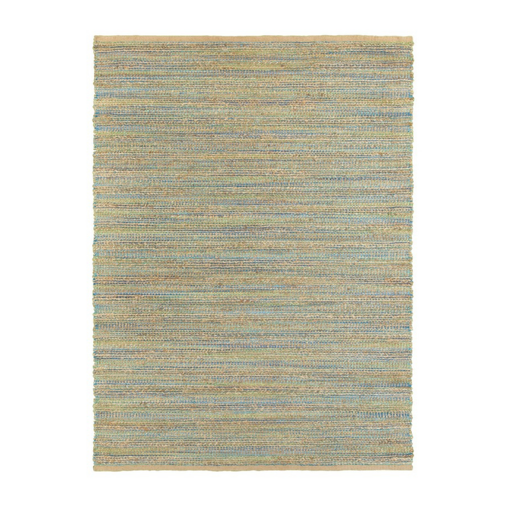 Handwoven Natural Fiber Jute Rug - Sea Green Designs