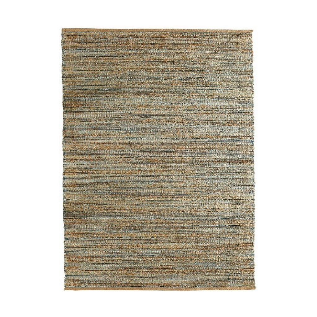 Handwoven Natural Fiber Jute Rug - Sea Green Designs