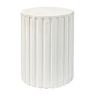 Fluted Column Side Table - Sea Green Designs