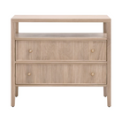Highland Open Shelf, 2-Drawer Nightstand - Sea Green Designs