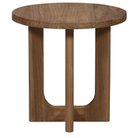 Bliss Outdoor End Table- Wood & Travertine - Sea Green Designs