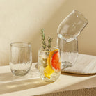 Pebbled Medium Glasses, Set of 4 - Sea GReen Designs