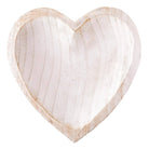 Carved Heart Bowl - White