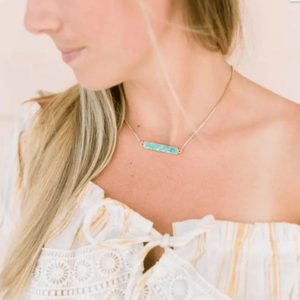 Adjustable Bolo Necklace - Sea Green Designs