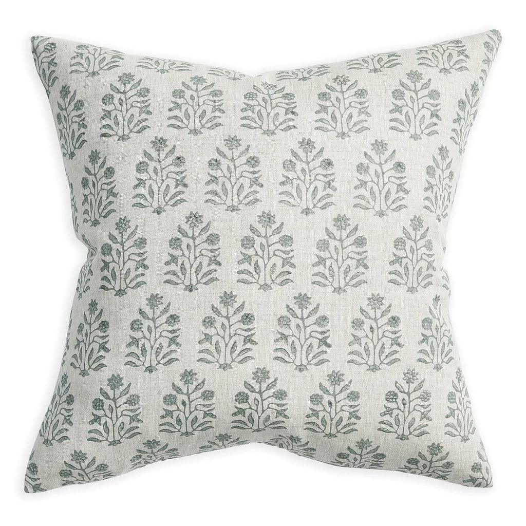 Amer Linen Cushion - Sea Green Designs