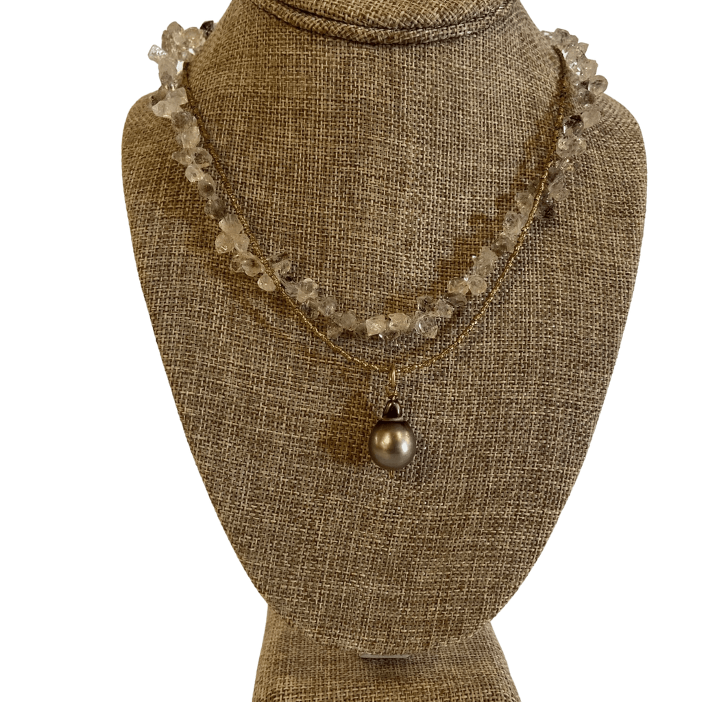 Antique Pendant Necklace - Sea Green Designs