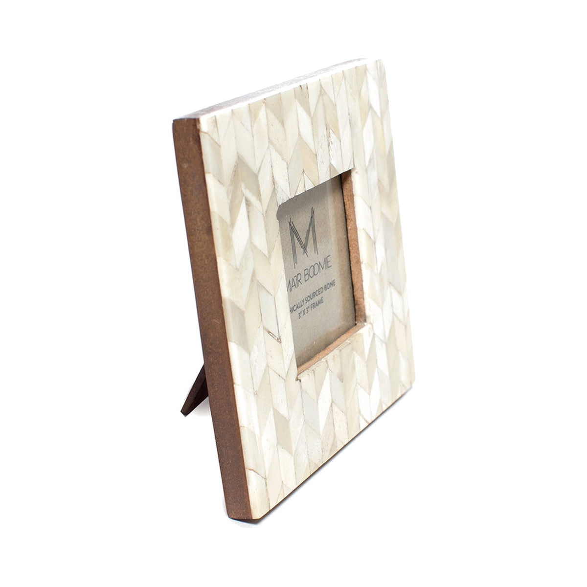 Artemis 3x3 Picture Frame, Handcrafted Bone