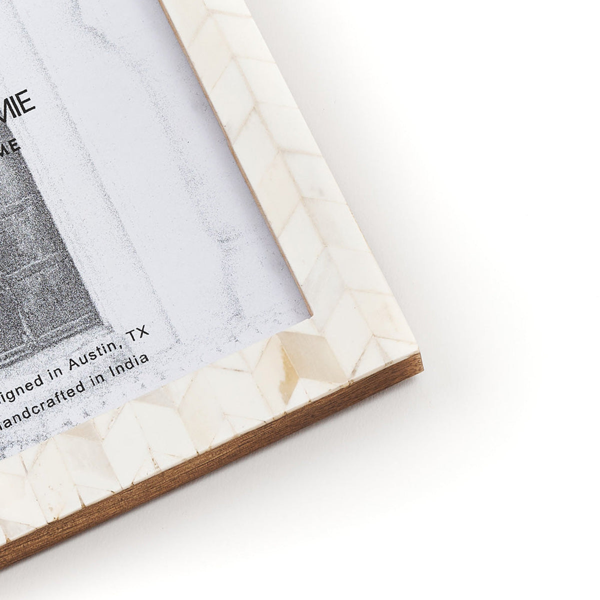 Artemis 5x7 Double Picture Frame in Bone