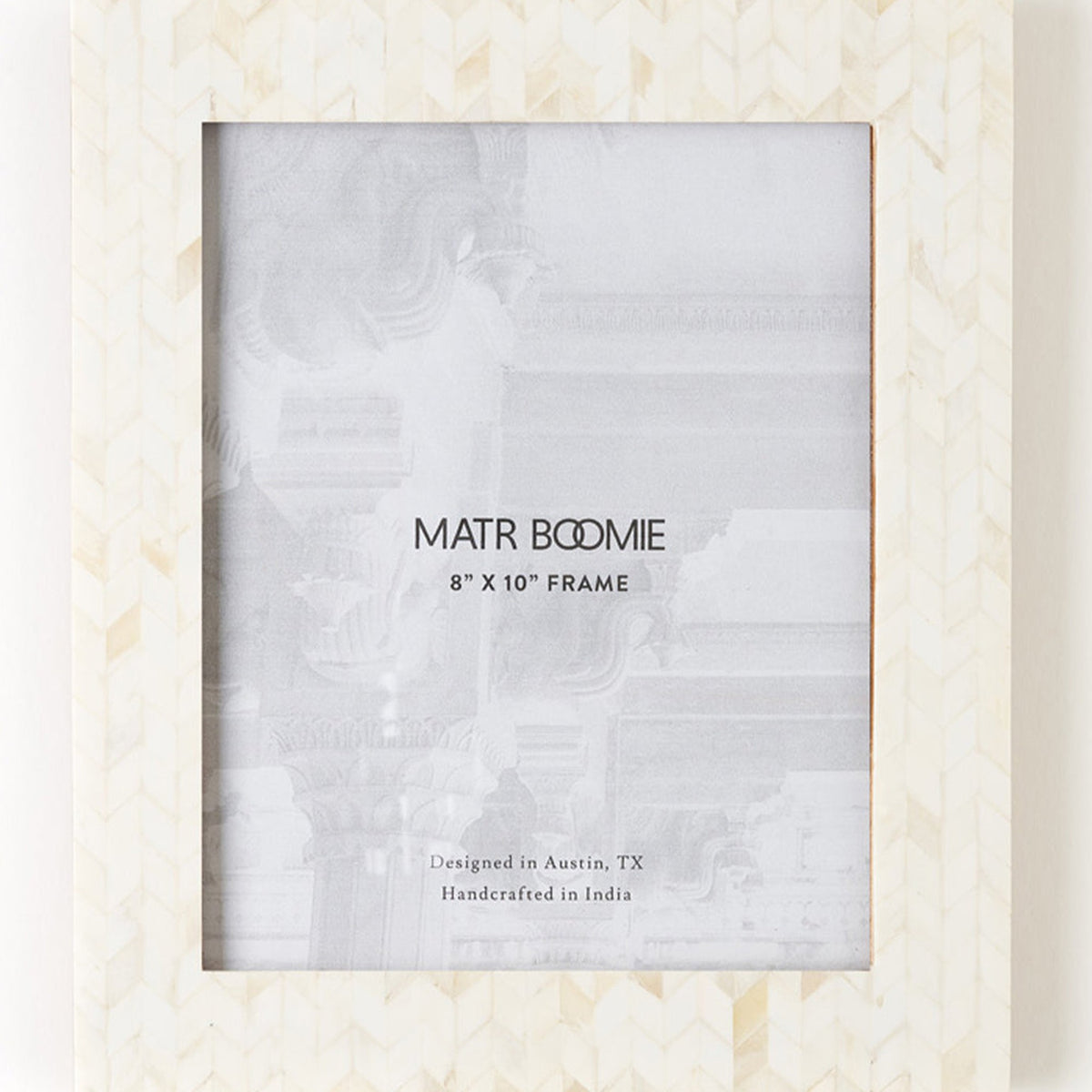 Artemis 8x10 Picture Frame, Carved Bone