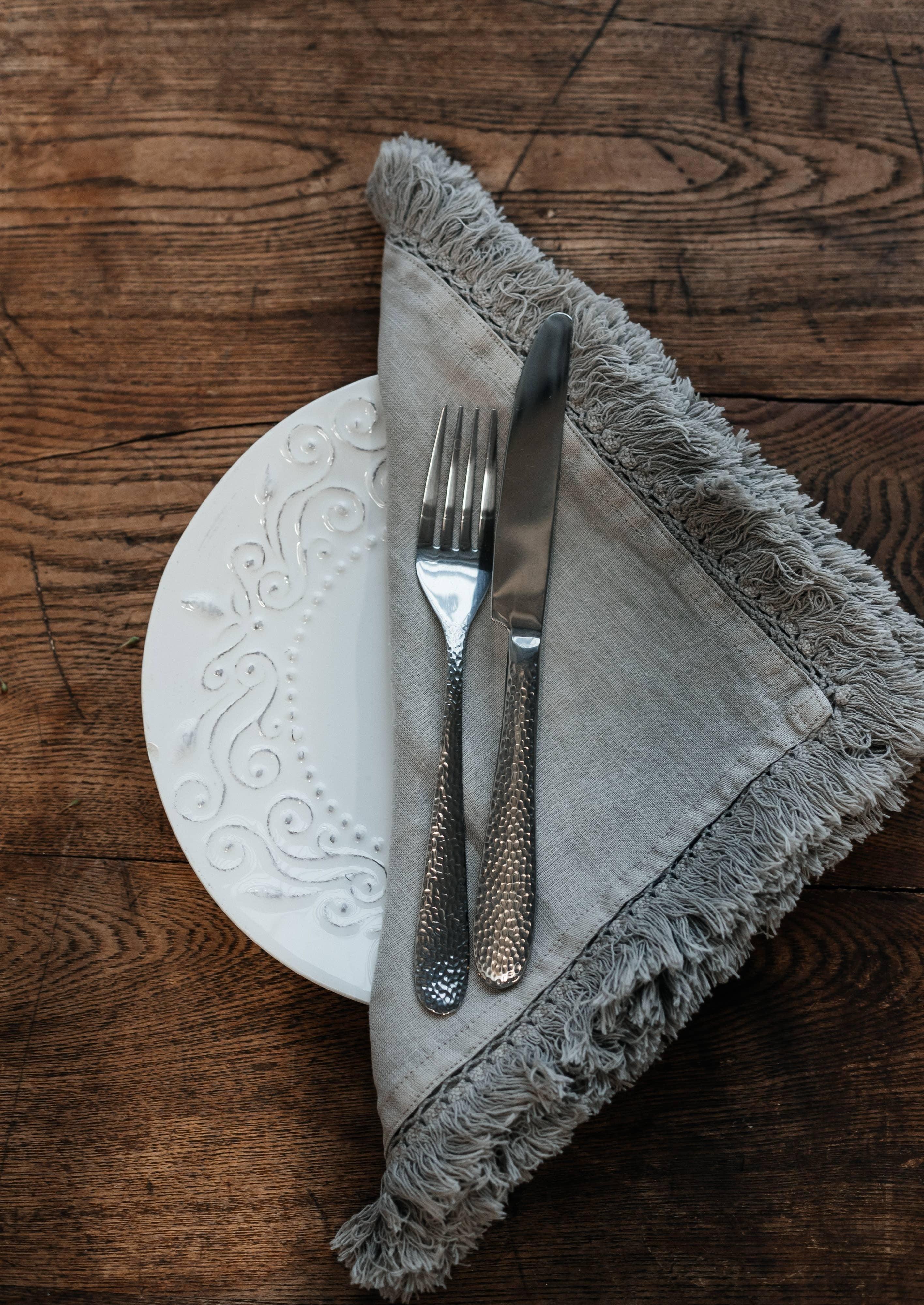 Artisan Linen Napkin (Set of 4) - Sea Green Designs