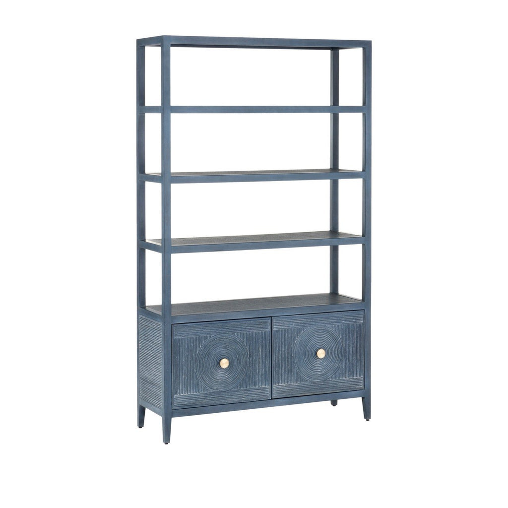 Santos Vintage Navy Storage Etagere - Sea Green Designs