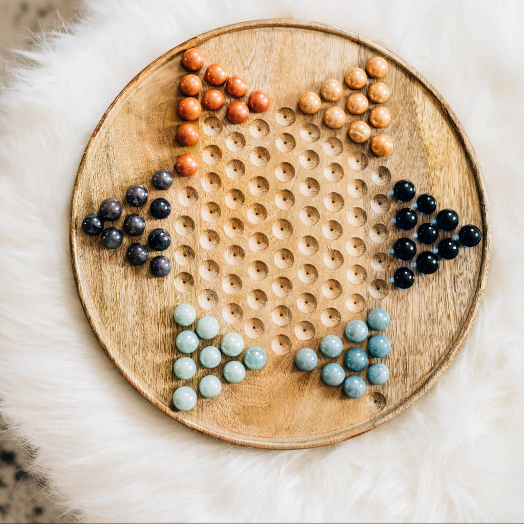 Star Checkers Game - Sea Green Designs