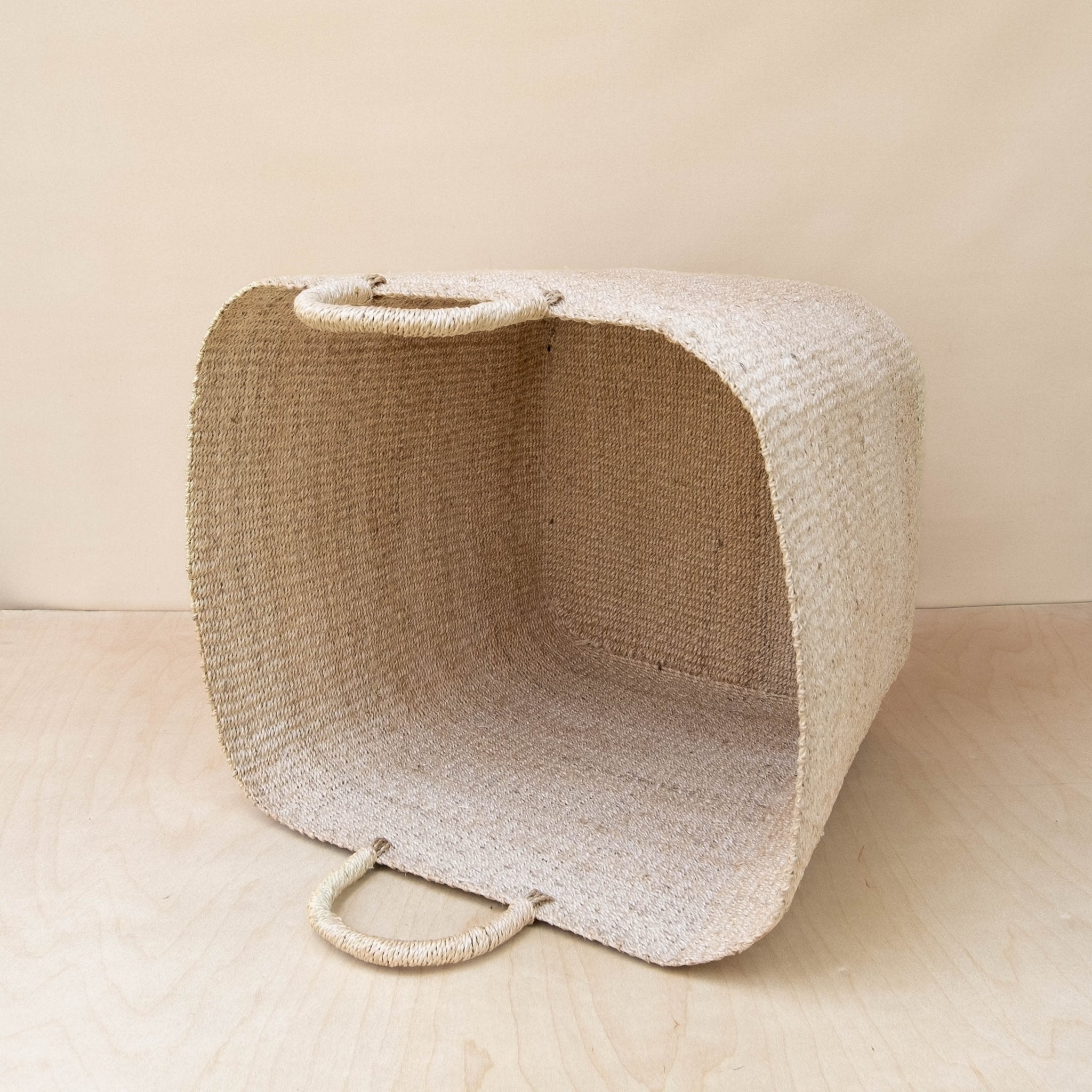 Large Square Wicker Basket - Sea Green Designs