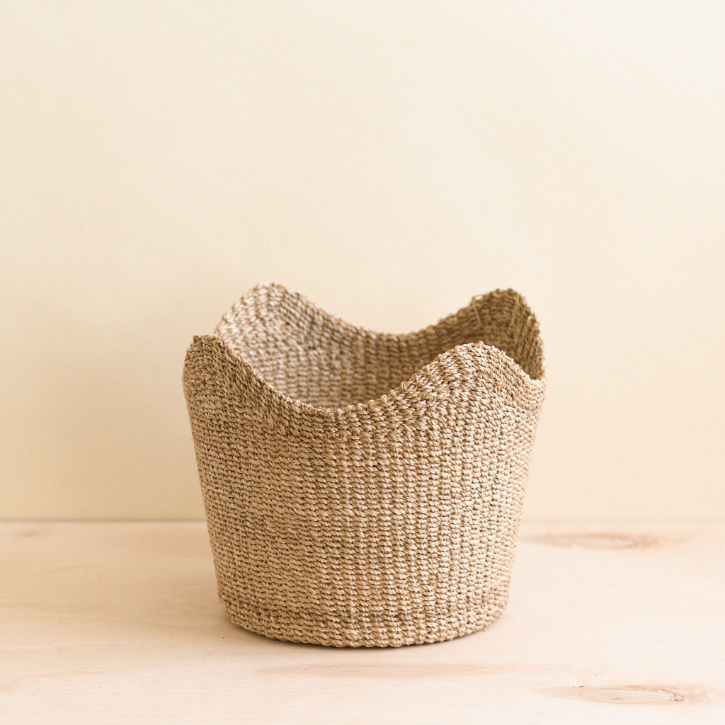 Natural Scallop Basket - Sea Green Designs