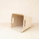 Natural Tapered Square Basket - Sea Green Designs